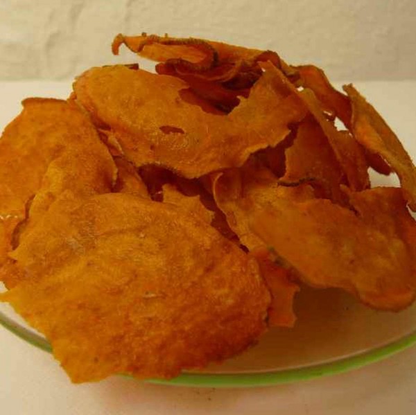 Gesunde Chips Natur 65g, Bio Süsskartoffelchips Roh